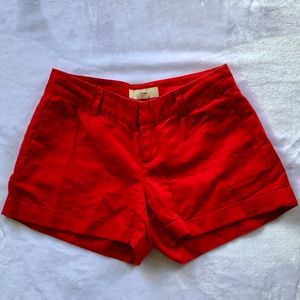 Banana Republic Red Shorts Size 0